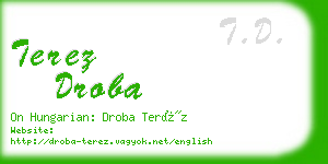 terez droba business card